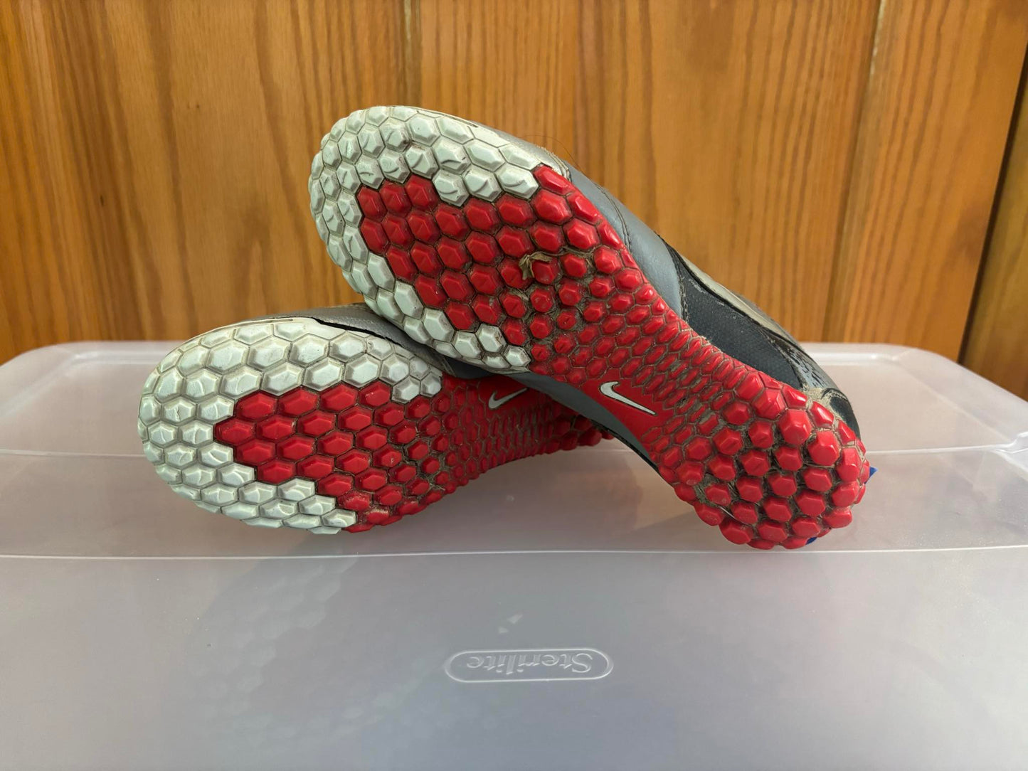 Size 4 Gray Futsal Cleats
