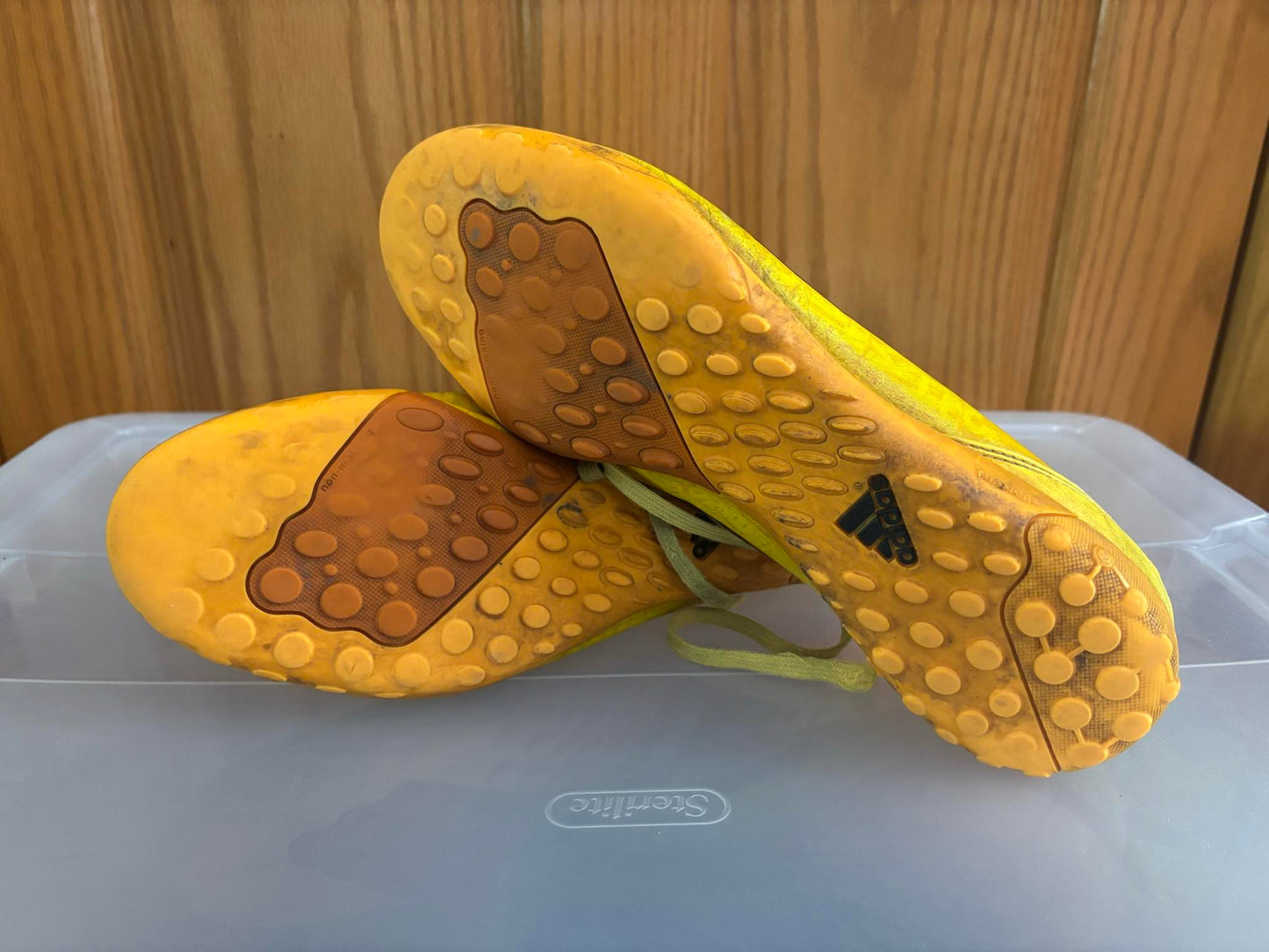 Size 10.5 Yellow Futsal Cleats