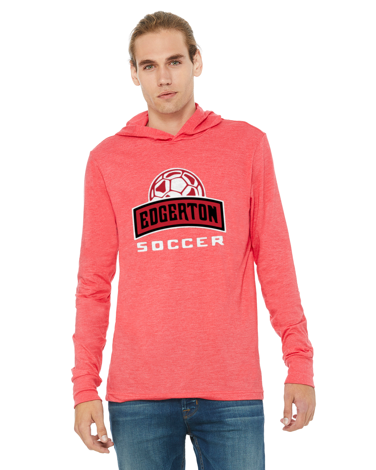 Adult Hooded Cotton Long Sleeve T-Shirt