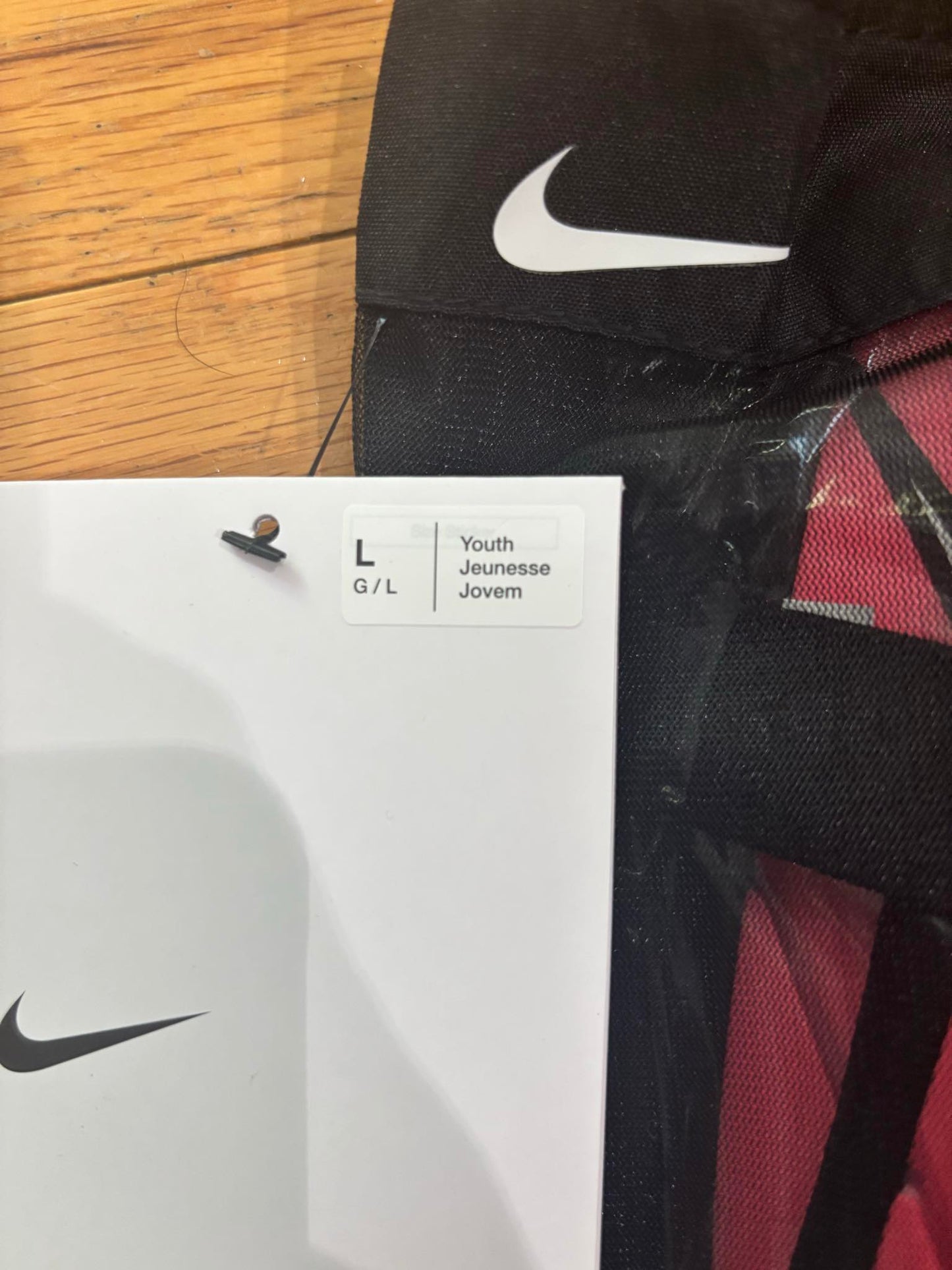 Nike Pink Youth Large Shin Guards