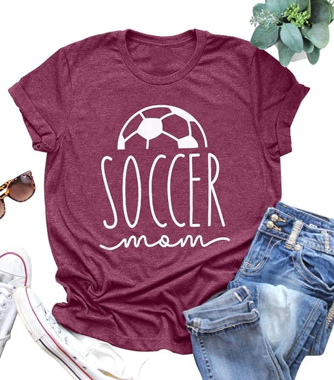Soccer Mom with Ball T-Shirt