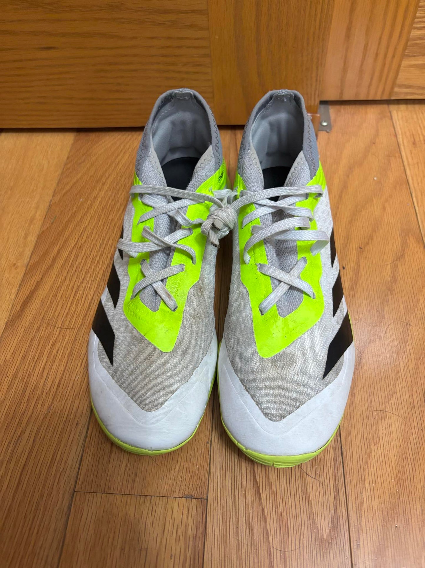 Size 6 Neon yellow, white, and Black Futsal Shoes