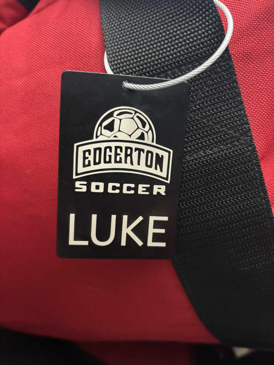 Red or Black Personalized Aluminum Engraved Tag