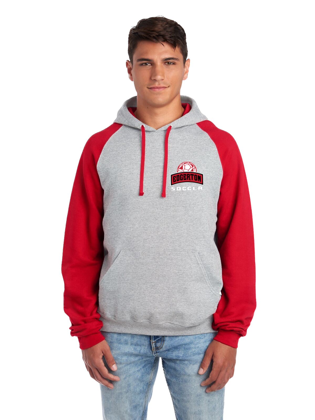 Adult Hooded Raglan Hooded Sweatshirt